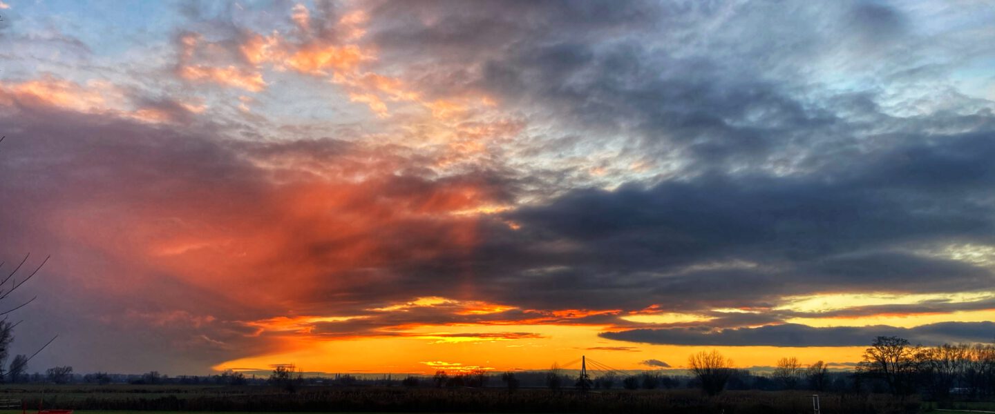 Sonnenuntergang Abendrot Lichtstreuung Physik Wetter Naturphänomene